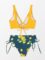 CUPSHE Women’s Bikini Swimsuit Front Cross Lace Up Two Piece Bathing Suit