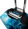 WOEZKEX Red And Blue Fire Luggage Cover Washable Travel Gear Cover 18/24/28/32 Inch Suitcase Protective Cover
