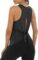 Bestisun Tie Back Workout Tops Open Back Gym Athletic Yoga Shirt Backless Musle Tanks for Women