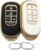REPROTECTING TPU Key Fob Cover Compatible with (5 Buttons) 2022 2023 Honda Accord Civic HR-V CR-V Pilot Sport SI EX EX-L Touring (Black/White)