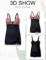 EVALESS One Piece Tankini Bathing Suits for Women Tummy Control Swimsuits Sexy Deep V Neck Print Drawstring Skirt Swimwear