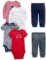 Simple Joys by Carter’s Baby Boys’ 6-Piece Bodysuits (Short and Long Sleeve) and Pants Set