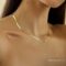 Freekiss Herringbone Necklace for Women,Dainty Gold Necklace,14k Gold Plated Snake,Gold Chain Choker Necklaces,Simple Gold Layered Necklaces,Gold Jewelry Gift for Women