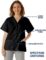 SPECTRUM UNIFORMS Scrub Tops Tunic Snap Front Women V Neck Unisex Deal Medical Professionals Hospital and Lab Work Wear-218C