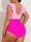 Eomenie Women’s Plus Size One Piece Swimsuits Tummy Control V Neck Cutout Bathing Suit Twist Front Ruffle Swimwear