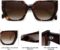 SOJOS Retro Trendy Oversized Polarized Sunglasses for Women and Men
