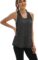 Aeuui Womens Workout Tops Open Back Racerback Tank Tops Sleeveless Yoga Athletic Running Shirts Gym Clothes for Women
