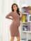 Liu & Qu Maternity Dress Rib Knit Long Sleeve & Side Ruched Maternity Bodycon Dresses Fall Pregnancy Clothes