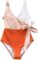 CUPSHE Women’s One Piece Swimsuit Wrap Color Block Tie Side Bathing Suit