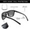 ZENOTTIC Polarized Sunglasses for Men Lightweight TR90 Frame UV400 Protection Square Sun Glasses