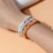 Caiyao Handmade Stackable Colorful Beads 5-6pcs Adjustable Muilty-layered Bracelets Set for Women Boho Multicolor Seed Stretch Wristbands Bohemian Summer Jewelry
