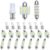 YOGEIER Car Led Bulb, Led Combination Set of 24 Sets, Used for Car Interior/Indoor Map Dome/ Trunk / License Lights, Etc. (White)