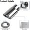 Stainless Steel Car Exhaust Tip, 2.5″ to 3.3″ Universal Car Exhaust Pipe Modification Tail Throat Tail Pipe, Steel Exhaust Tips Chrome-Plated Finish Tailpipe (Silver/A Style)
