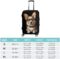 Dog Corgi with Glasses Bowtie Funny Luggage Cover Elastic Suitcase Protector Washable Travel Gear Cover Fits 19-32 Inch