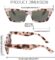 FEISEDY Small Cateye Square Polarized Sunglasses Women Classic Thick Rectangle Frame UV400 Sun Glasses B2736