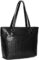 GUESS Womnes Logo Debossed Medium Tote Bag Handbag & Wallet Set – Black