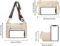 Crossbody Bags for Women, 3 Pcs Set Leather Purses with Wide Straps, Fashion Small Shoulder Handbag Purses & Wallet Gift
