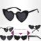 boqopod Clout Heart Shaped Sunglasses Goggles Vintage Cat Eye Mod Style Retro Kurt Cobain Glasses