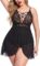 Avidlove Plus Size Babydoll Womens Snap Crotch Lingerie V Neck Lace Nighty Sleepwear L-4XL