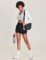 Pinspark 2 in 1 Athletic Shorts Women’s Quick Dry Running Gym Workout Short with Zipper Pocket