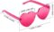 Maxdot 3 Pieces Heart Shaped Sunglasses Candy Color Rimless Heart glasses for Women Girl Colorful Summer Party Favors