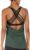 icyzone Women’s Open Back Workout Athletic Yoga Tank Tops with Built in Bra