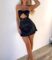 Women Y2k Lace Trim Mini Dress Sexy Spaghetti Strap Backless Short Dress Low Cut Bodycon Sundress Streetwear