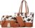 Women Fashion Handbags Wallet Tote Bag Shoulder Bag Top Handle Satchel Purse Set 4pcs
