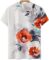 YUTANRAL Summer Tops for Women 2024 Trendy Vacation Short Sleeve Shirts Floral Boho Pritned Dressy Casual Comfy Tunic Clothes