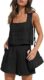 AUTOMET Womens 2 Piece Outfits Lounge Matching Sets Two Piece Linen Shorts Crop Tops 2023 Trendy Clothes Summer Vacation Set