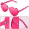 Maxdot 3 Pieces Heart Shaped Sunglasses Candy Color Rimless Heart glasses for Women Girl Colorful Summer Party Favors