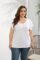 Women’s Plus Size Tops Ruffle Short Sleeve V Neck Solid T Shirts Casual Loose Blouses Tunic Top