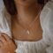Gold Initial Pearl Necklace for Women, 14K Gold Plated Paperclip Link Chain Necklace Choker Toggle Clasp Necklace Dainty Pearl Chain Necklace Initial Pendant Necklaces for Women Gold Jewelry Gifts