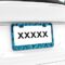 DZGlobal Blue Butterflies Car Plate Tag Accessories Metal License Plate Frame