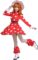miccostumes Women’s Anime Hero Cosplay Costume Red Mushroom Turtleneck Dress Outfit with Hat