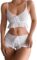 SweatyRocks Women’s 2 Piece Lingerie Set Ruffle Trim Tie Front Cami Top and Shorts Sleepwear