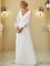 Ever-Pretty Women’s Elegant V-Neck Long Sleeve A-line Chiffon Floor Length Mother of The Bride Dress 0461-USA