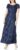 Alex Evenings Women’s Long Rosette Lace Cap Sleeve Gown
