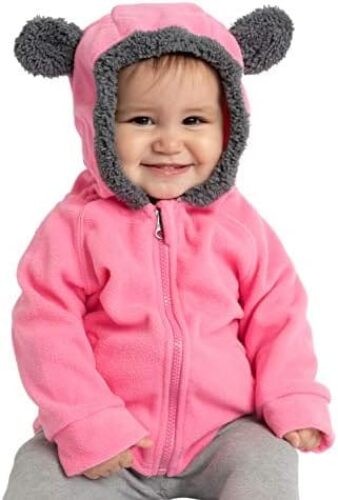 Kids Fleece Sweatshirt Jacket – Baby Boy & Girl Sweater Outerwear Coat Toddler Full Zip Hoodie for Children