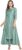 Janasya Women’s Light Green Printed Poly Silk Ethnic Dress