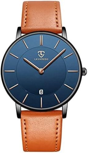 BEN NEVIS Mens Watches, Minimalist Fashion Simple Wrist Watch for Men Analog Date with Leather Strap