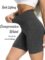 OQQ Women’s 3 Piece High Waist Workout Shorts Butt Lifting Tummy Control Ruched Booty Smile Yoga Short Pants