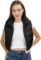 Women’s Winter Cropped Puffer Vest Lightweight Sleeveless Cute Outerwear Puffer Vest