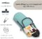 Toiletry Bag Kit Set: Hanging Travel Toiletry Bag + 311 TSA Cosmetic Liquid Bag + Ultralight Accessory Organizer Pouch (Dusty Teal)