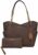 Michael Kors Jet Set Travel Large Chain Shoulder Tote Brown MK Signature Bundled with Michael Kors Jet Set Travel Continental Long Wallet Wristlet Brown