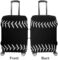 Black Baseball Sport Softball American Luggage Covers Travel Suitcase