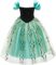 Snow Queen Anna Princess Costume Birthday Party Dress Up for Little Girls with Wig,Crown,Wand,Gloves 3-10 Years