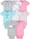 Gerber baby-girls 8-pack Short Sleeve Onesies Bodysuits