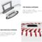 Red Lines White Baseball Luggage Cover Washable Travel Gear Cover 18/24/28/32 Inch Suitcase Protective Cover