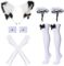 Anime French Maid Apron Lolita Fancy Dress Cosplay Costume Furry Cat Ear Gloves Socks Set(M)
